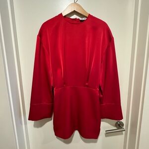 The Attico Vibrant Red Mini Dress